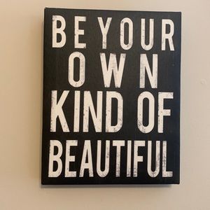 “Be Your Own Kind of Beautiful” canvas
